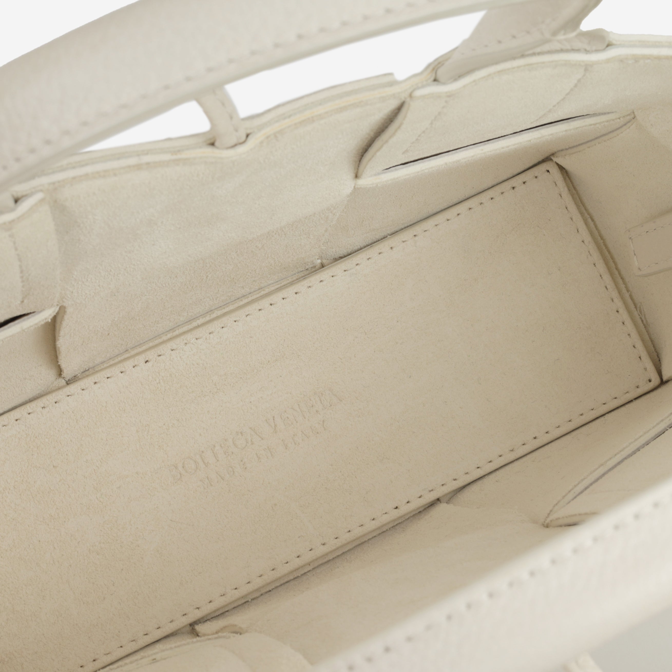 Bottega Veneta Candy Arco Tote - White Intrecciato | Gold Hardware
