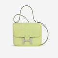 Hermès Constance 18 - Jaune Bourgeon Matte Alligator Mississippisis | Palladium Hardware
