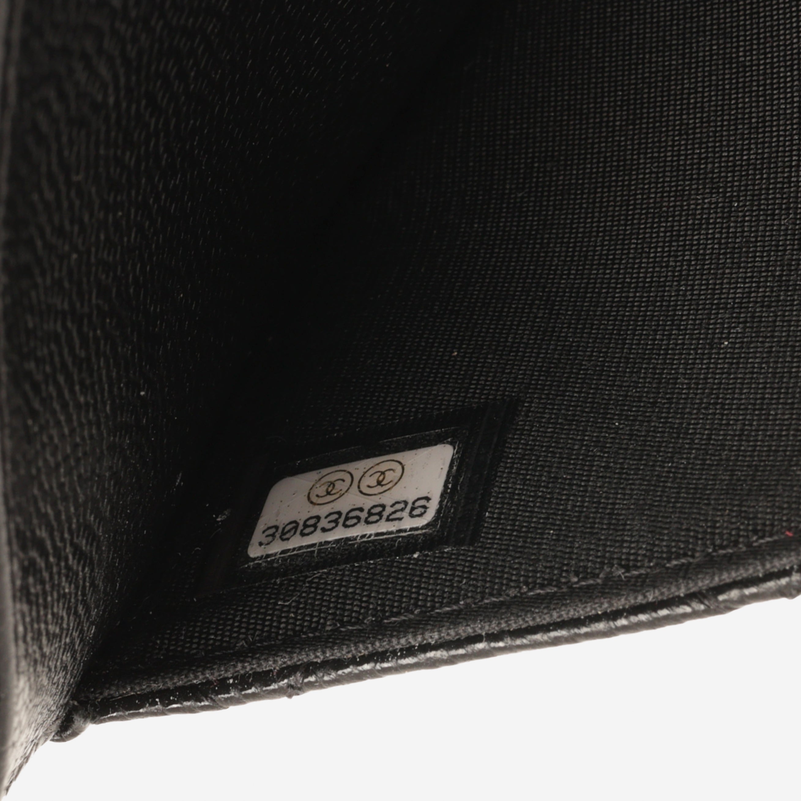 Chanel Seasonal Wallet On Chain - So Black Caviar