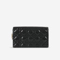 Lady Dior Pouch - Black Patent Cannage | Champagne Gold Hardware