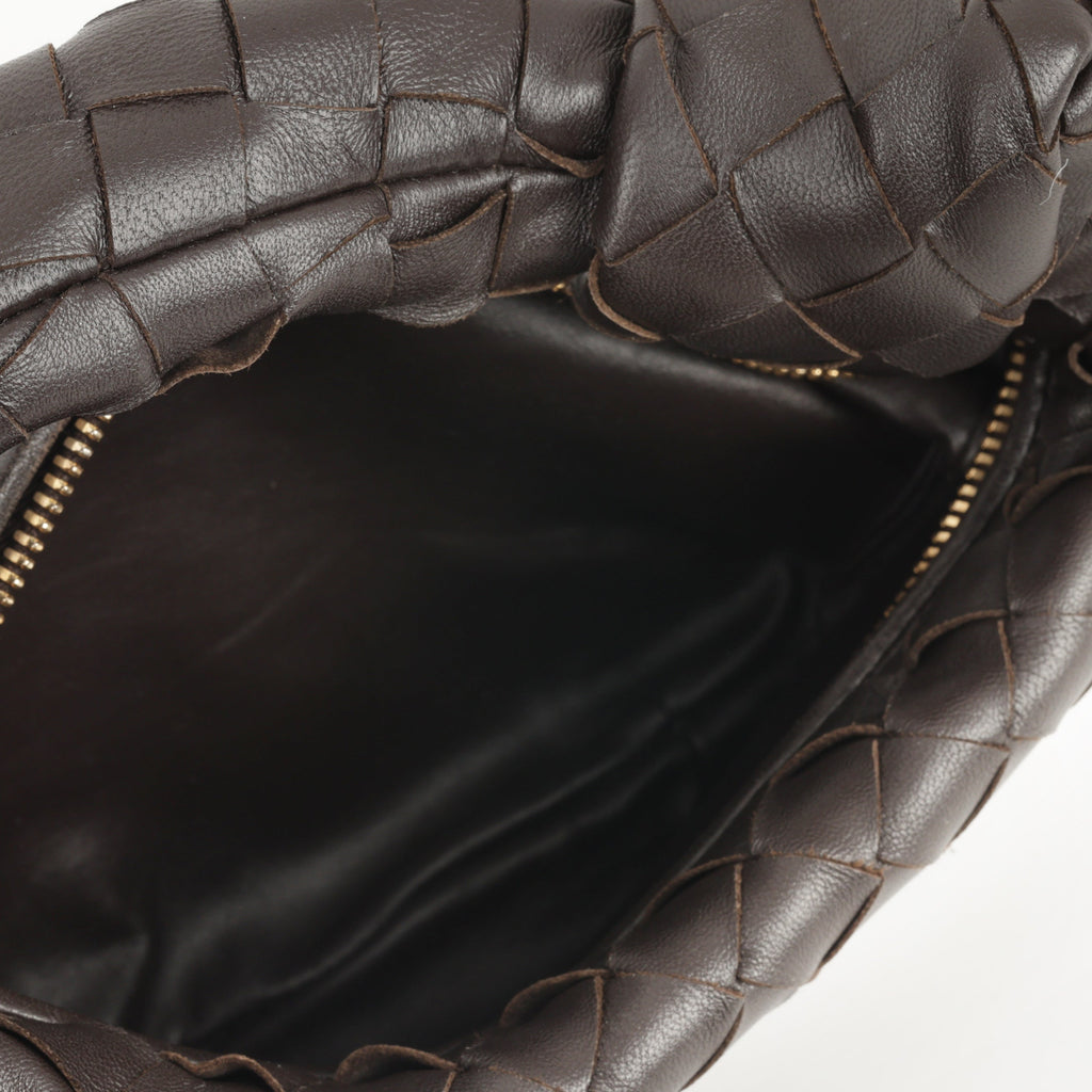 Bottega Mini Jodie Shoulder Bag - Fondant Intrecciato | Gold Hardware