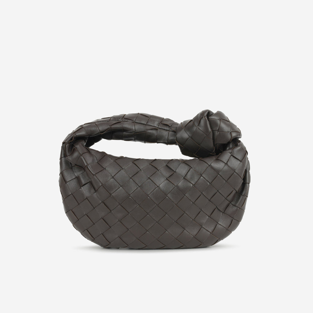 Bottega Mini Jodie Shoulder Bag - Fondant Intrecciato | Gold Hardware