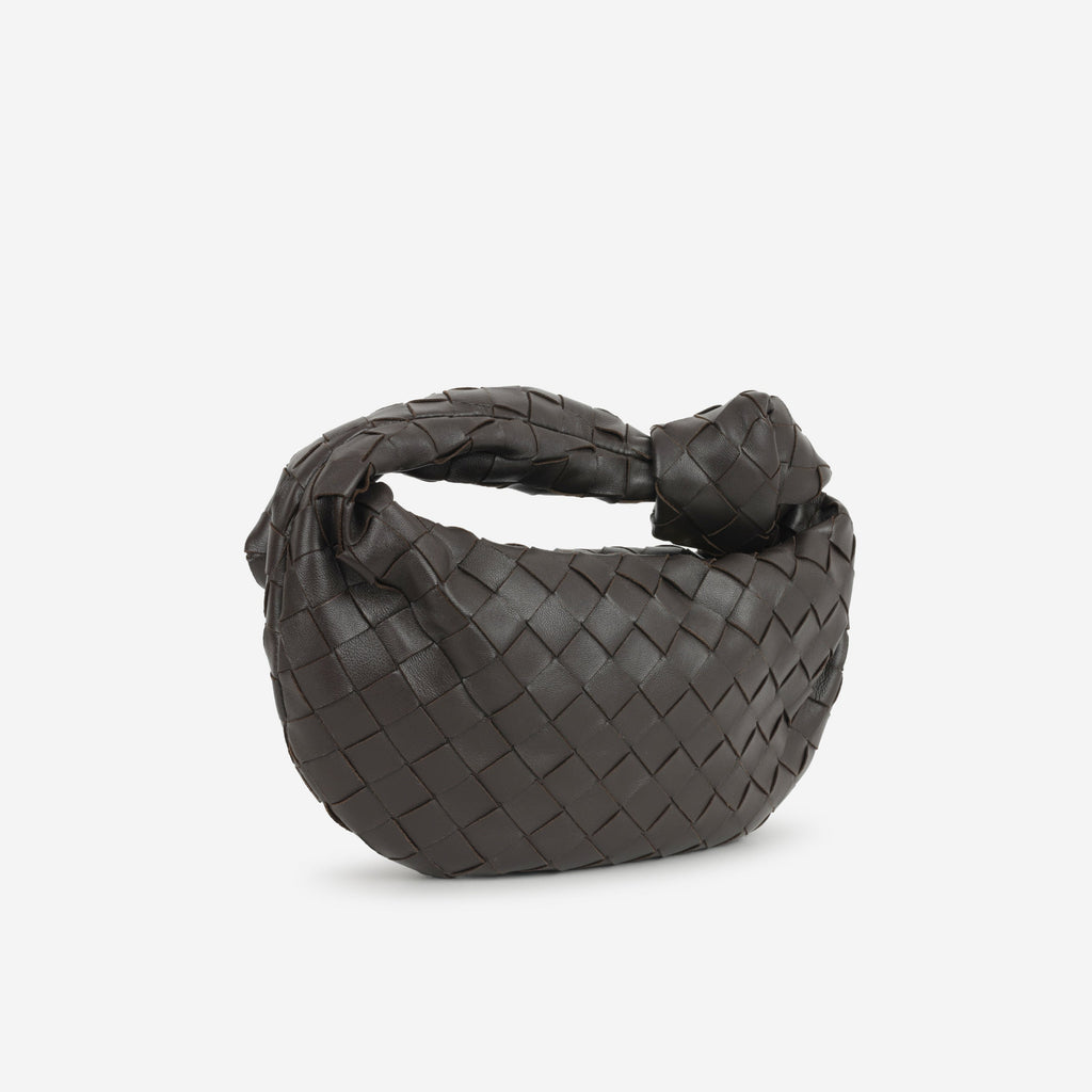 Bottega Mini Jodie Shoulder Bag - Fondant Intrecciato | Gold Hardware
