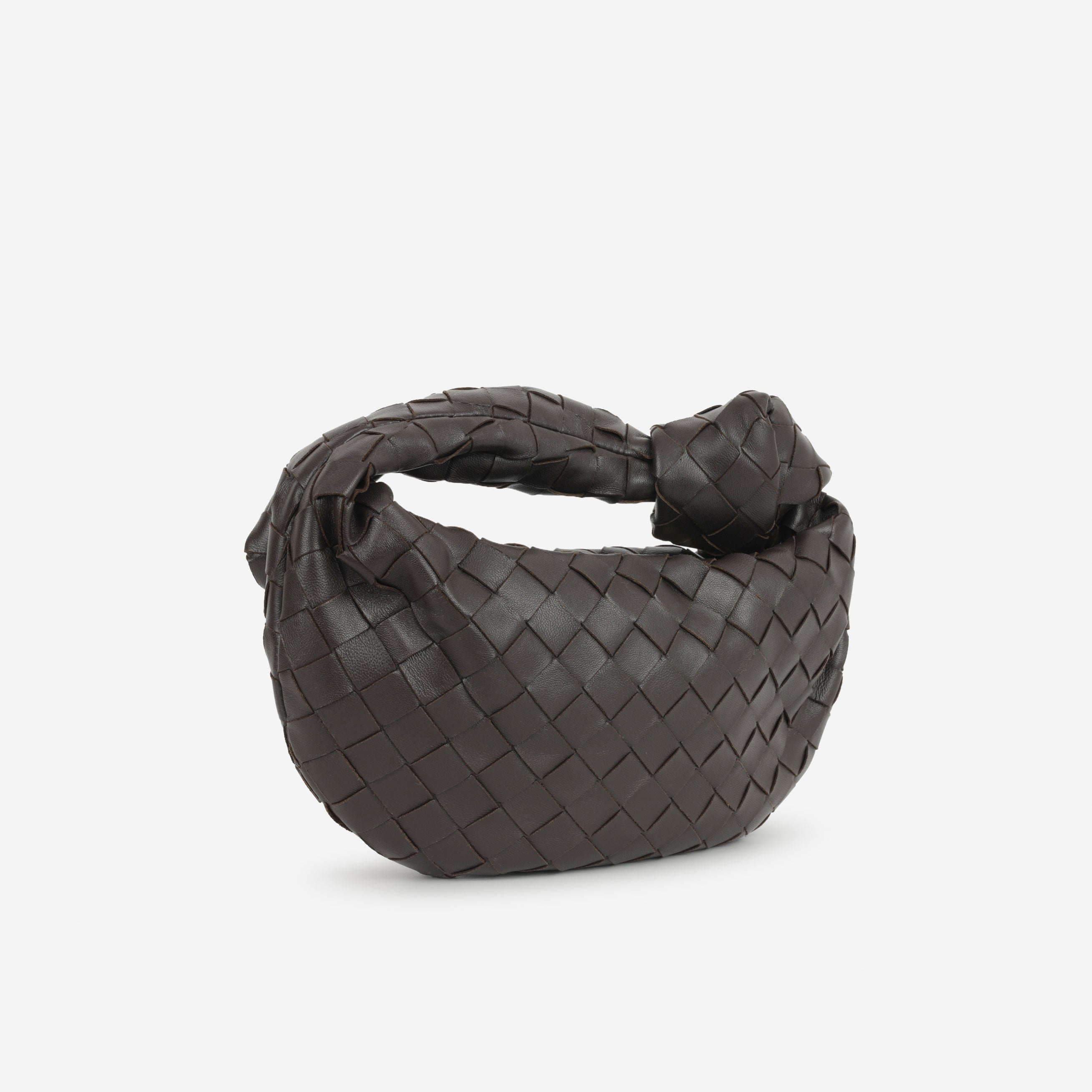 Bottega Mini Jodie Shoulder Bag - Fondant Intrecciato | Gold Hardware