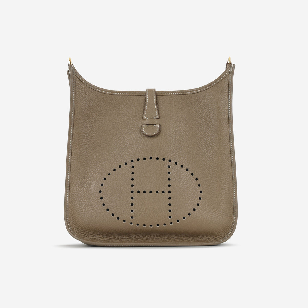 Hermès Evelyne PM - Etoupe Clemence | Gold Hardware