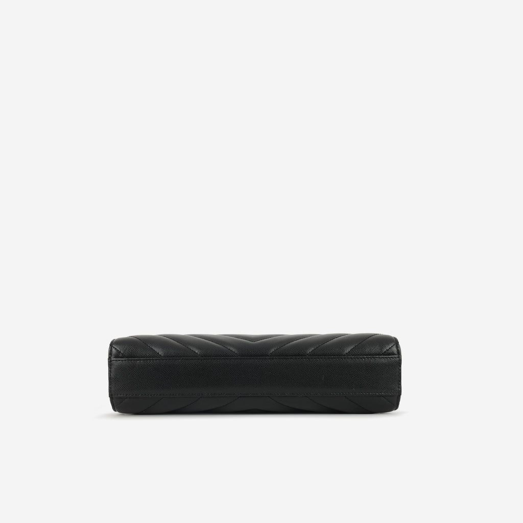Saint Laurent Tribeca Shopper - Black Grained Calfskin | Gold Hardware
