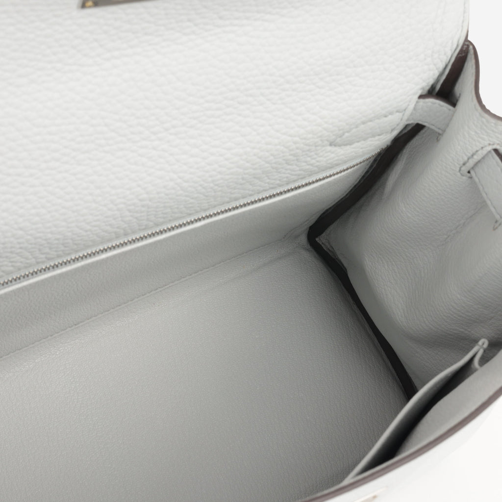 Hermès Kelly 28 - Blue Pale Clemence | Palladium Hardware