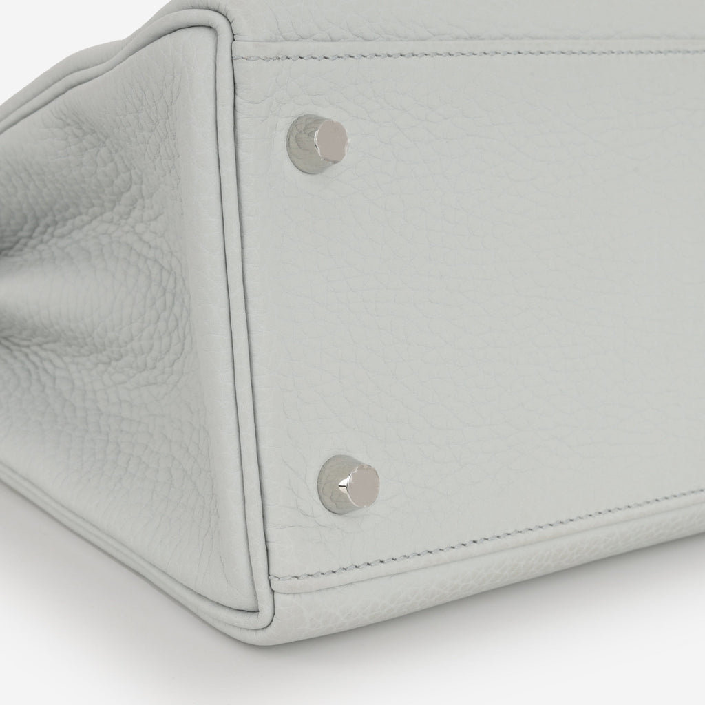 Hermès Kelly 28 - Blue Pale Clemence | Palladium Hardware