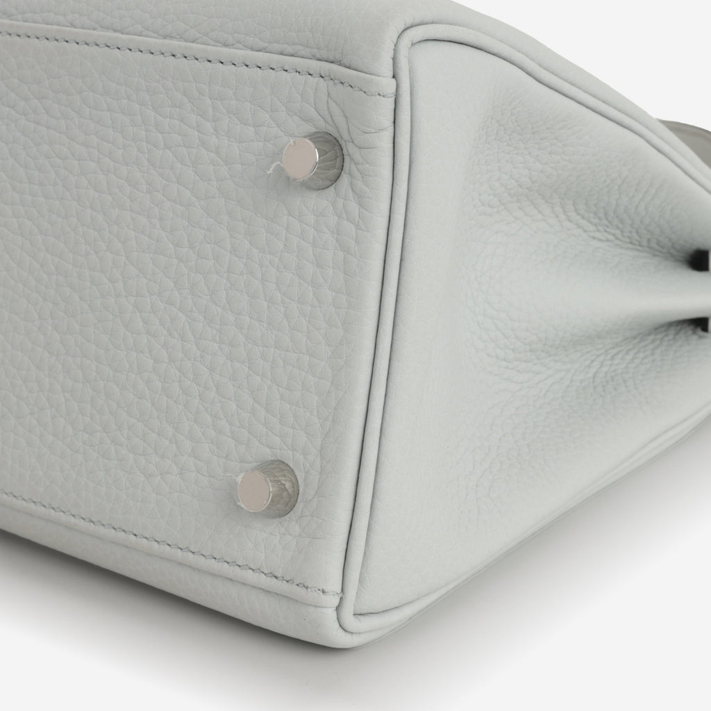 Hermès Kelly 28 - Blue Pale Clemence | Palladium Hardware