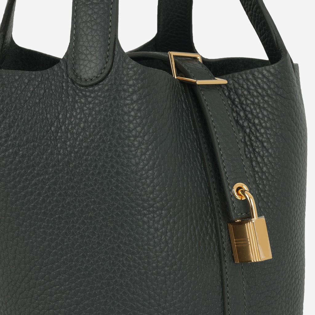 Hermès Picotin 18 - Vert Mangrove Clemence | Gold Hardware
