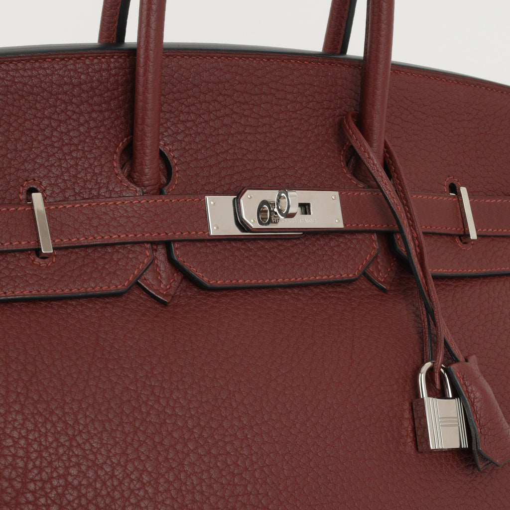 Hermès Birkin 35 - Rouge H Fjord | Palladium Hardware