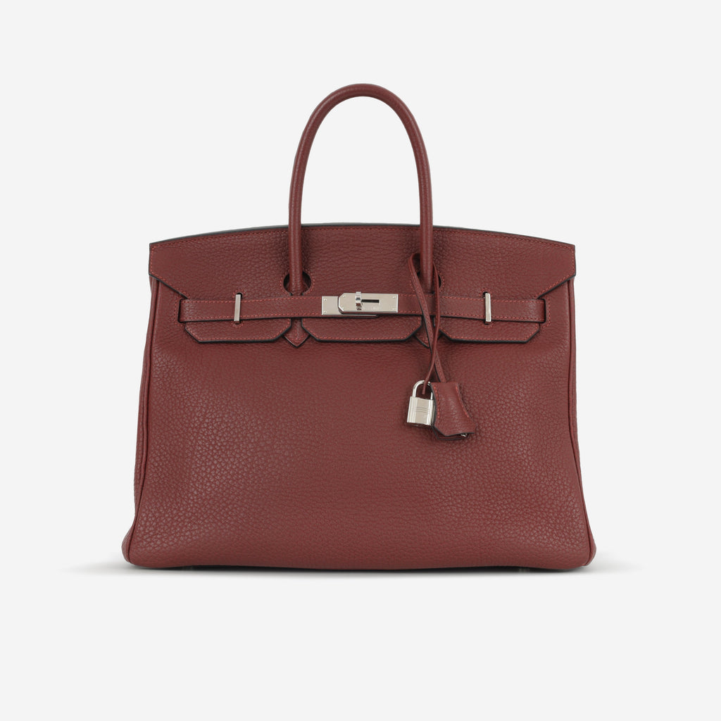 Hermès Birkin 35 - Rouge H Fjord | Palladium Hardware