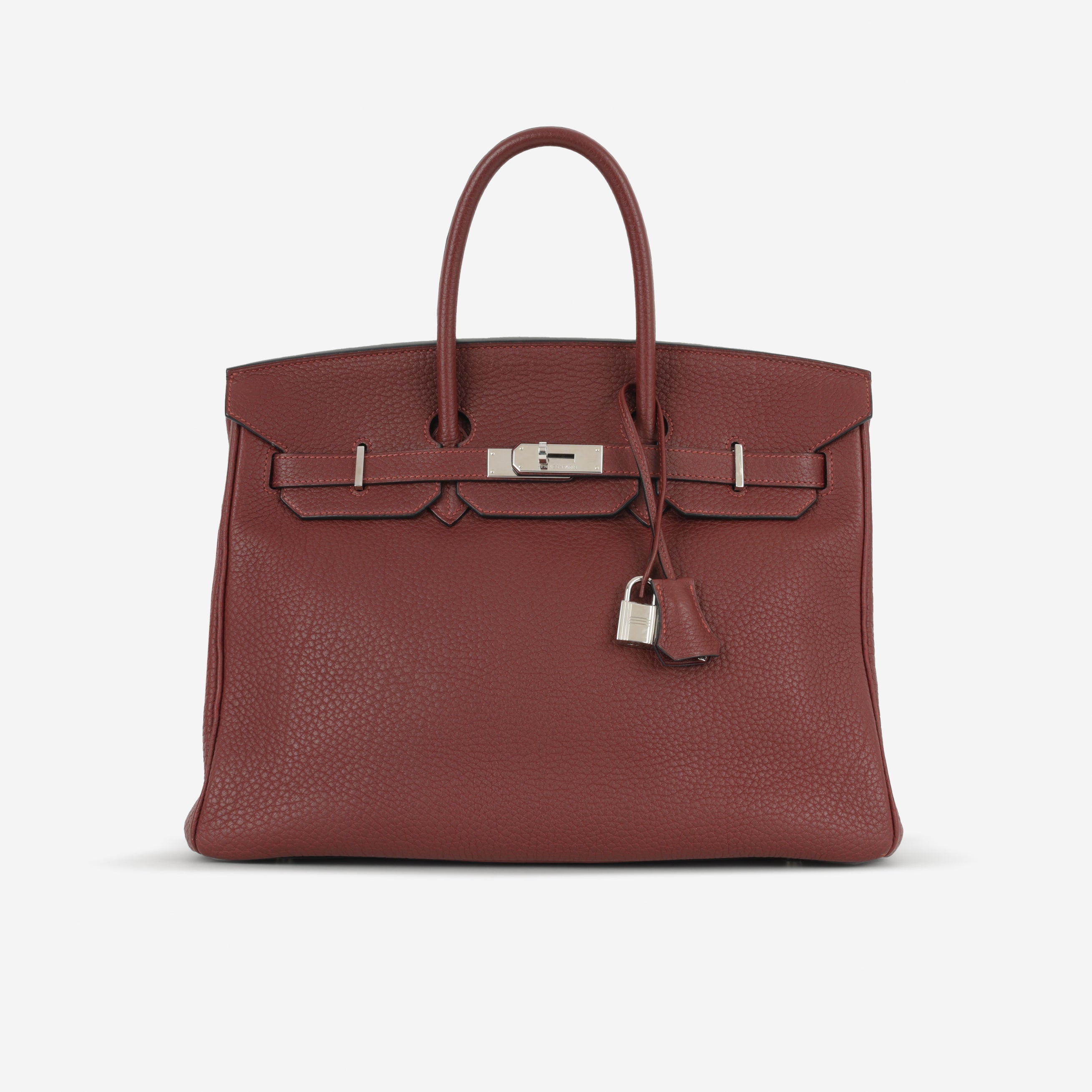 Hermès Birkin 35 - Rouge H Fjord | Palladium Hardware