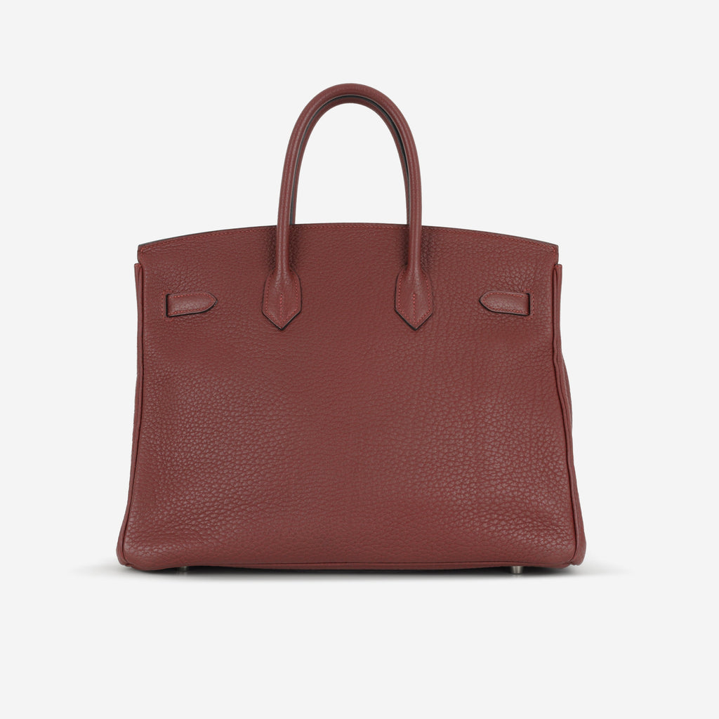 Hermès Birkin 35 - Rouge H Fjord | Palladium Hardware