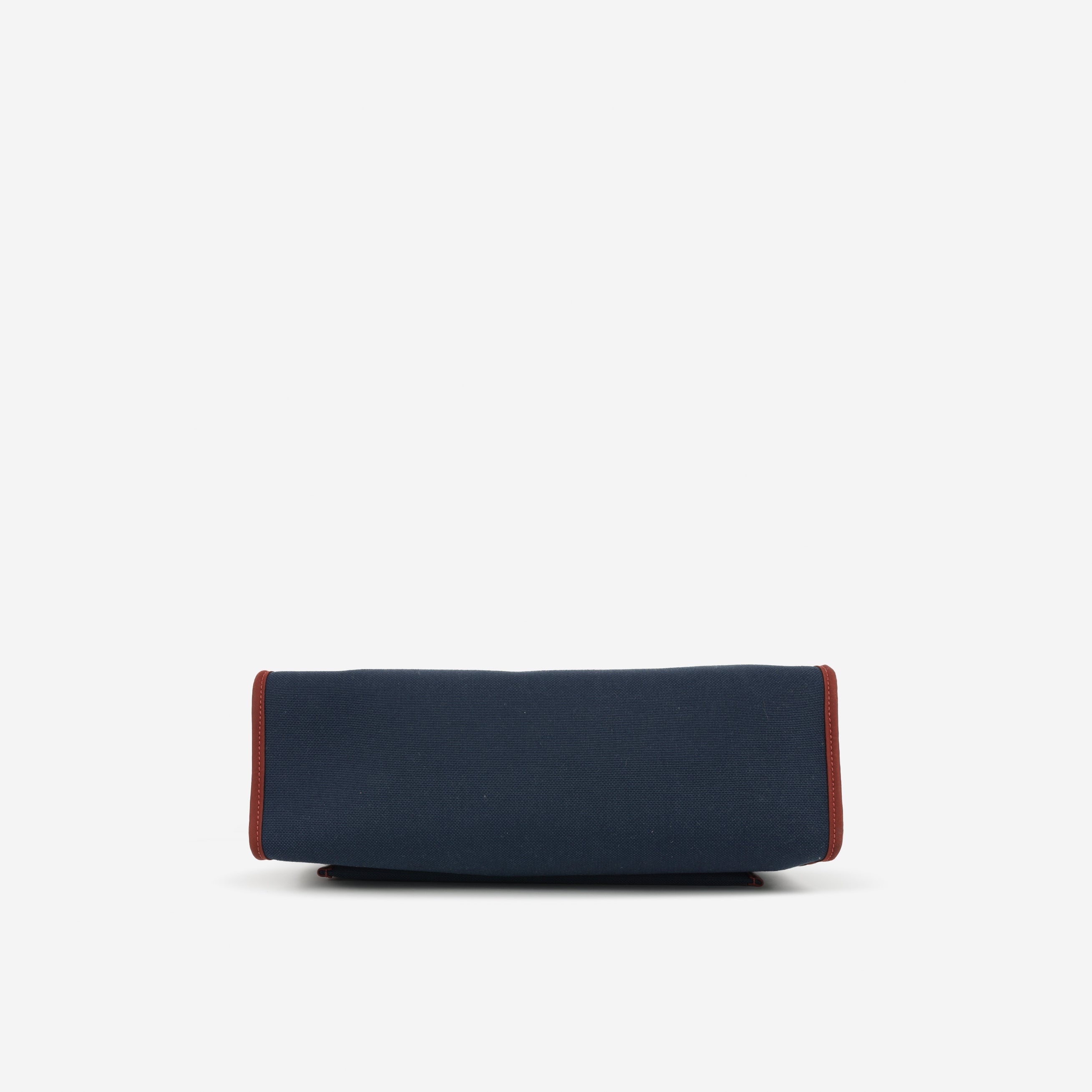 Hermès Herbag 31 - Blue Marine Canvas / Rouge H Trim | Palladium Hardware