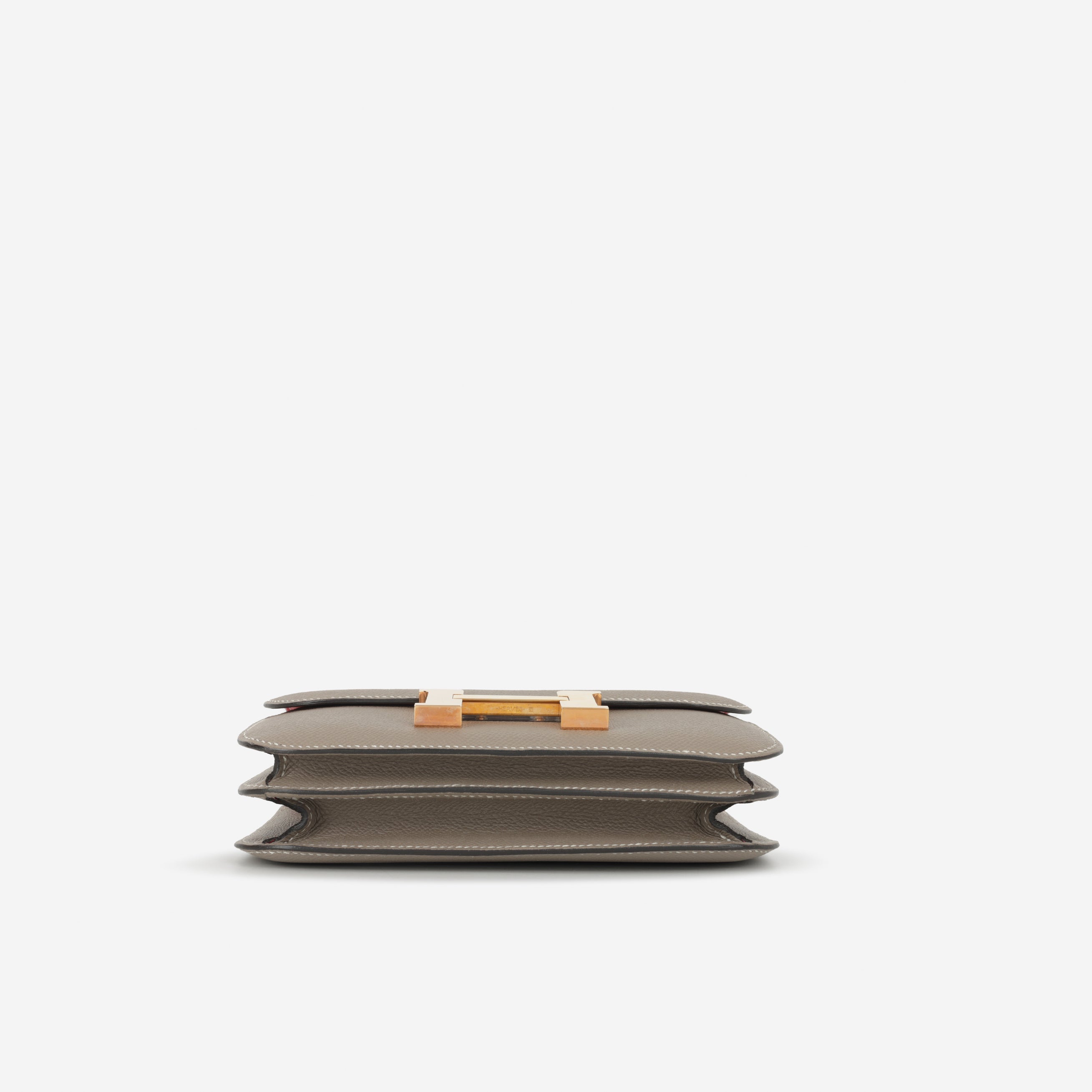 Hermès HSS Constance 18 - Gris Asphalte Epsom / Rose Shocking Interior | Rose Gold Hardware