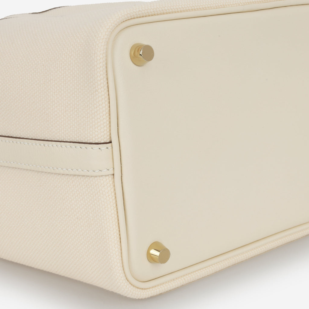Hermès Picotin 18 Cargo - Ecru Canvas / Nata Swift | Gold Hardware
