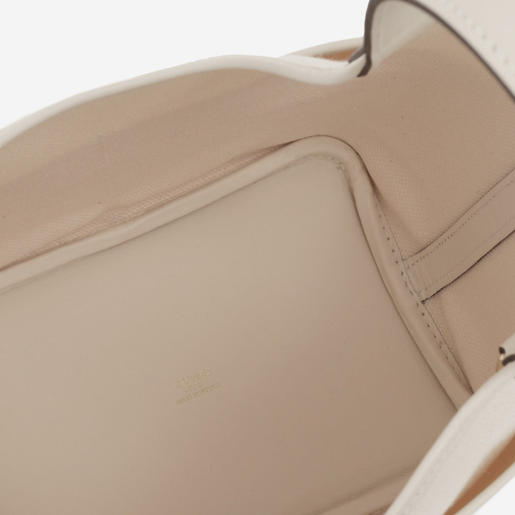 Hermès Picotin 18 Cargo - Ecru Canvas / Nata Swift | Gold Hardware