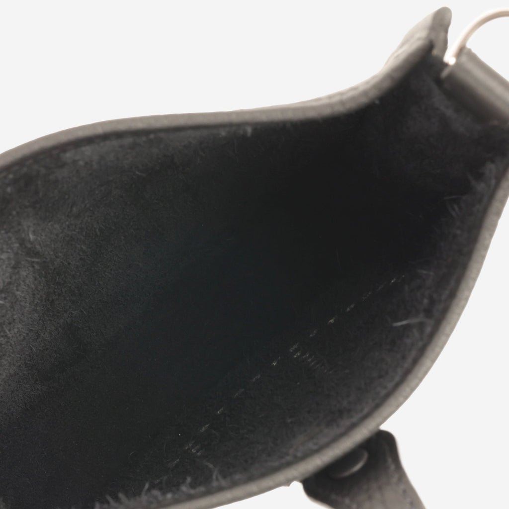 Hermès Mini Evelyne 16 - Black Clemence | Palladium Hardware
