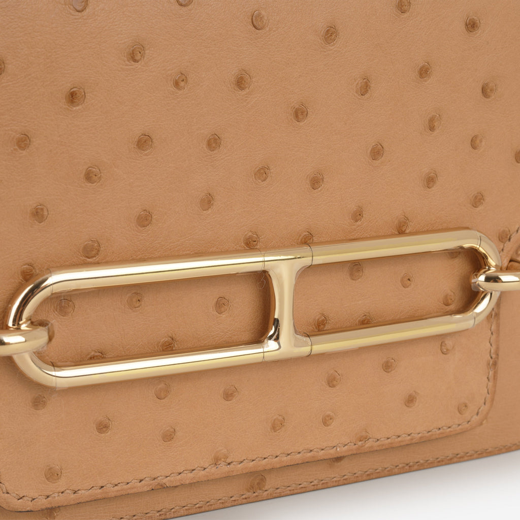 Hermès Mini Roulis - Chai Ostrich | Permabrass Hardware