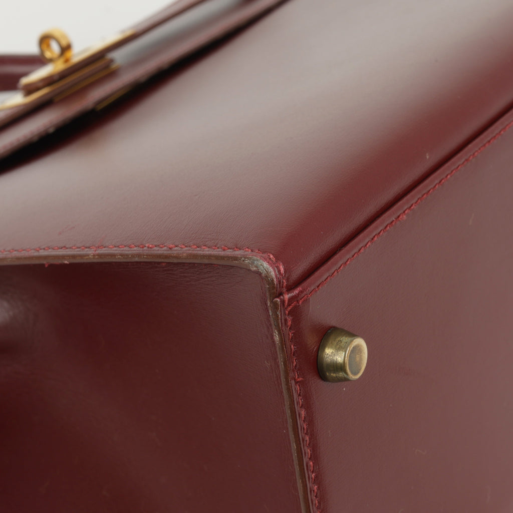Hermès Vintage Kelly 32 - Rouge H Box Calf | Gold Hardware