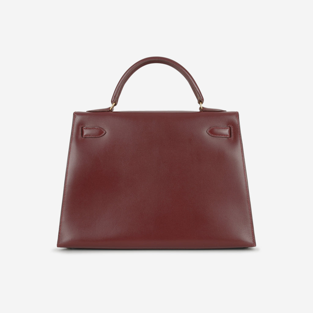 Hermès Vintage Kelly 32 - Rouge H Box Calf | Gold Hardware