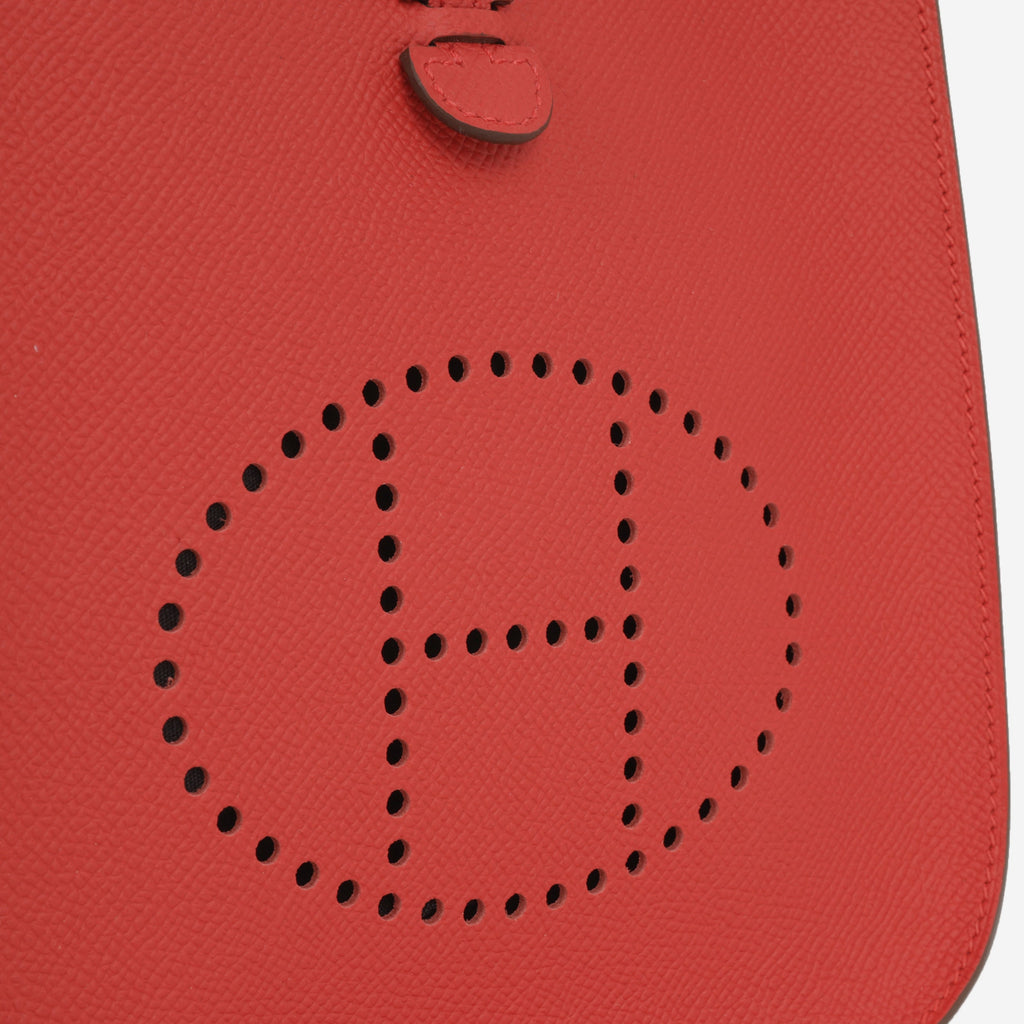 Hermès Mini Evelyne 16 - Rouge Radieux Epsom | Palladium Hardware