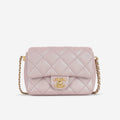 Chanel My Perfect Mini Adjustable Flap - Iridescent Pink Caviar | Gold Hardware
