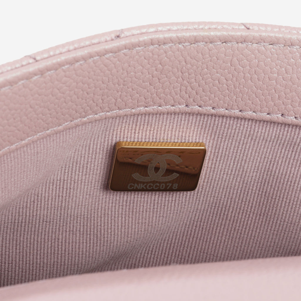 Chanel My Perfect Mini Adjustable Flap - Iridescent Pink Caviar | Gold Hardware