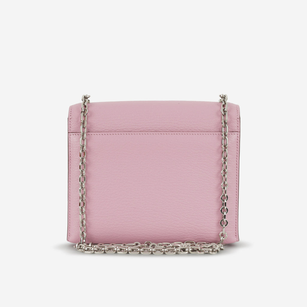 Hermès Mini Verrou Chaine - Mauve Sylvestre Chevre | Palladium Hardware