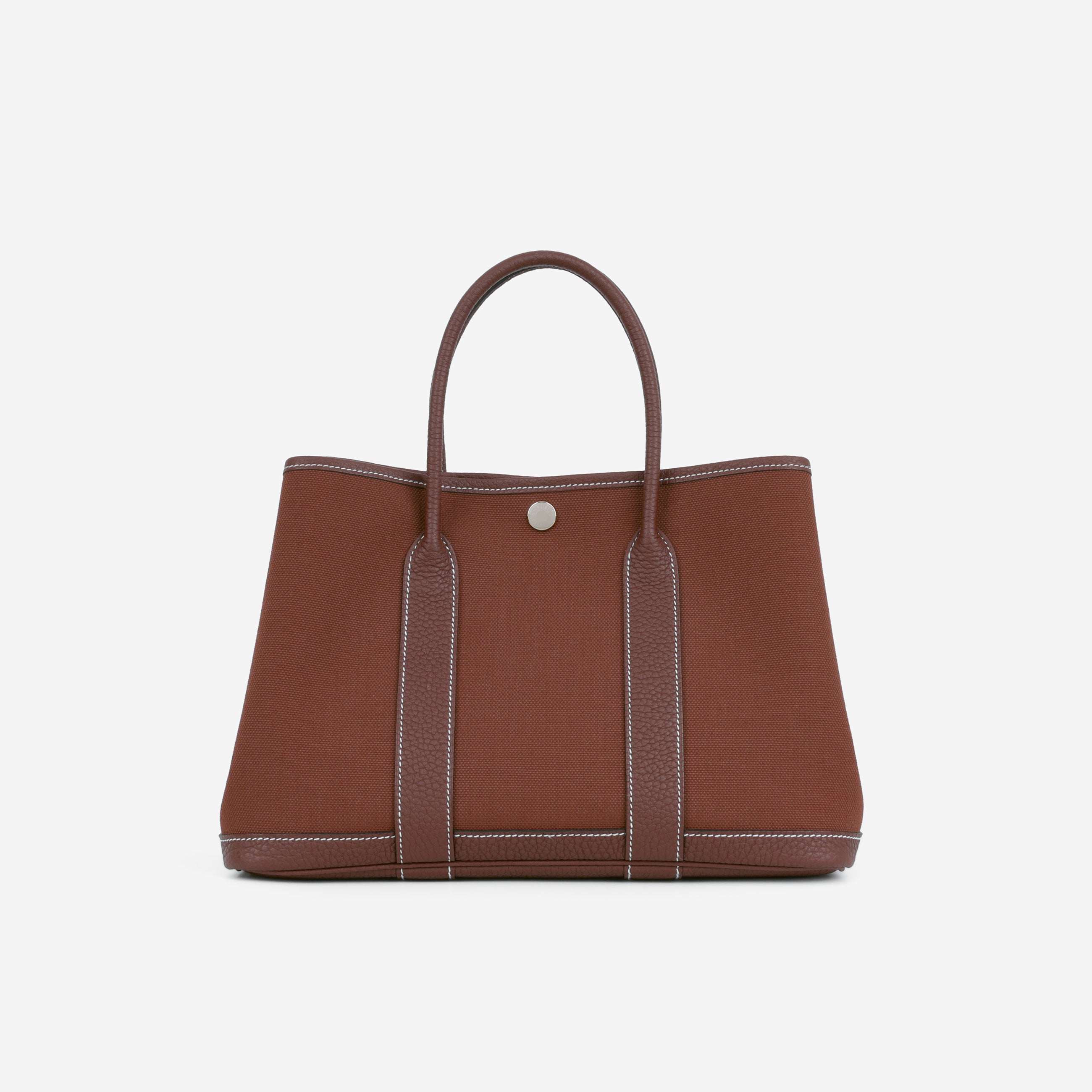 Hermès Garden Party 30 - Rouge H Canvas / Negonda | Palladium Hardware