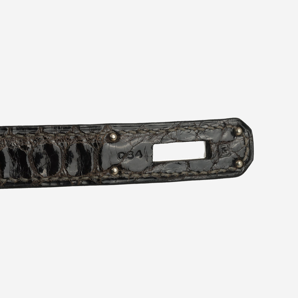 Hermès Birkin 30 - Graphite Crocodile Porosus | Palladium Hardware