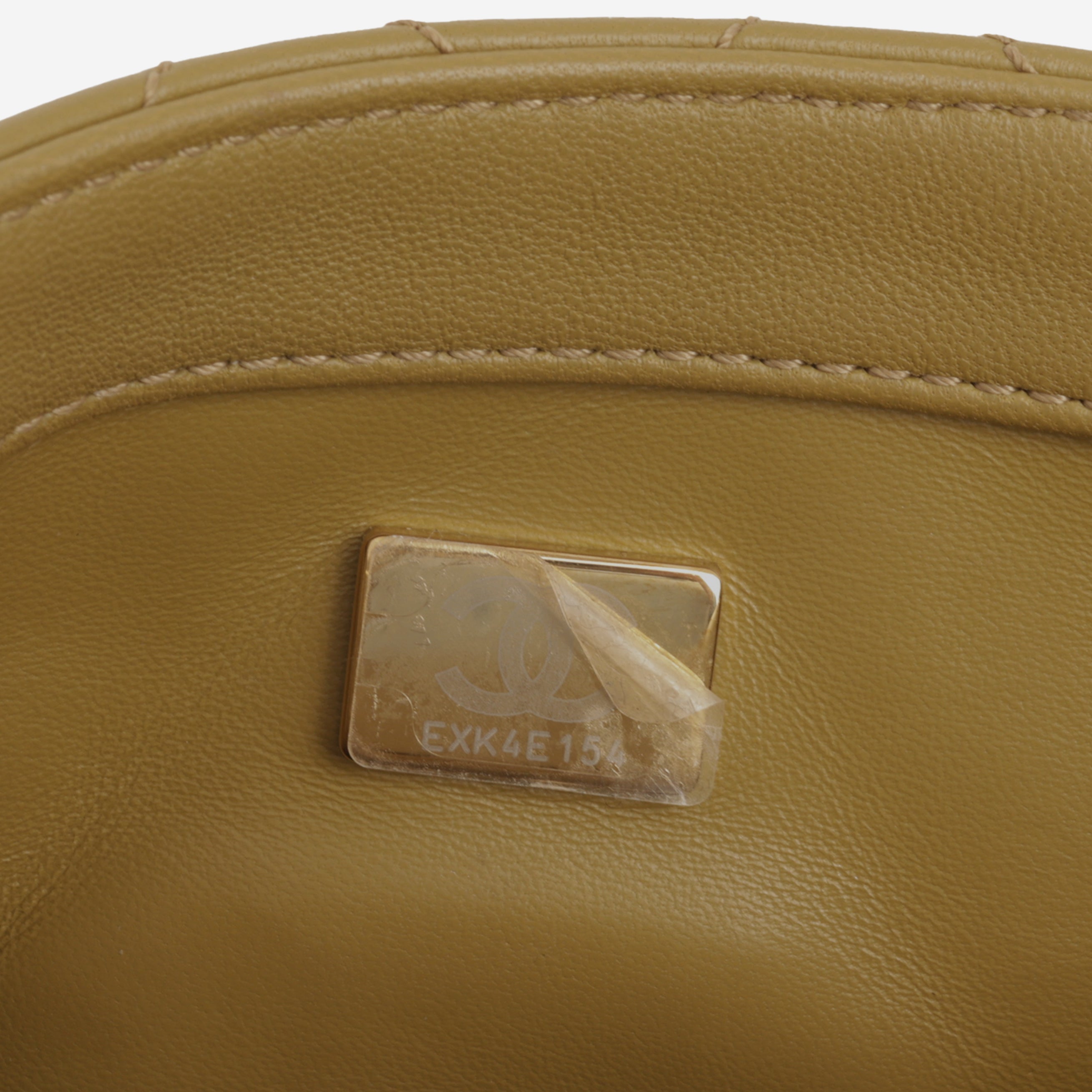 Chanel Mini Flap Square Pearl Crush - Olive Green Lambskin | Gold Hardware