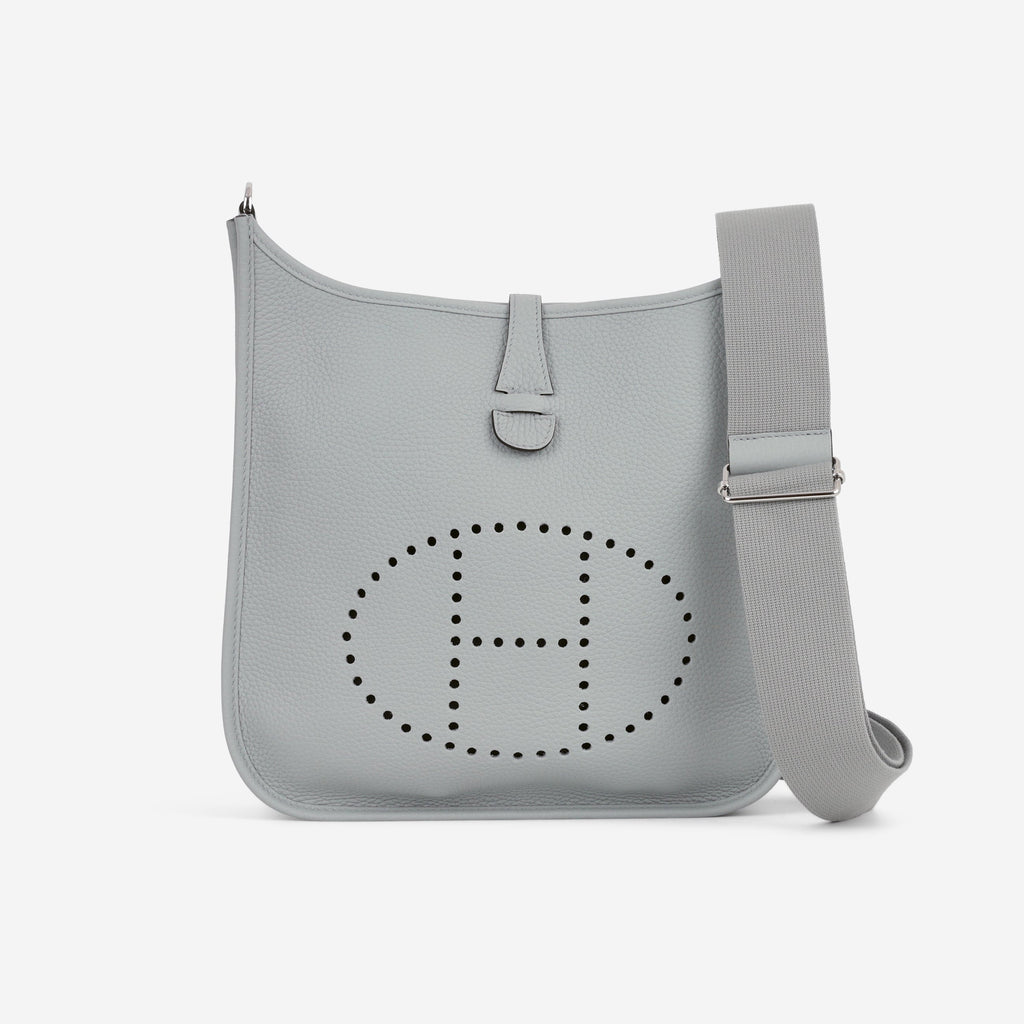 Hermès Evelyne 29 - Bleu Glacier Clemence | Palladium Hardware