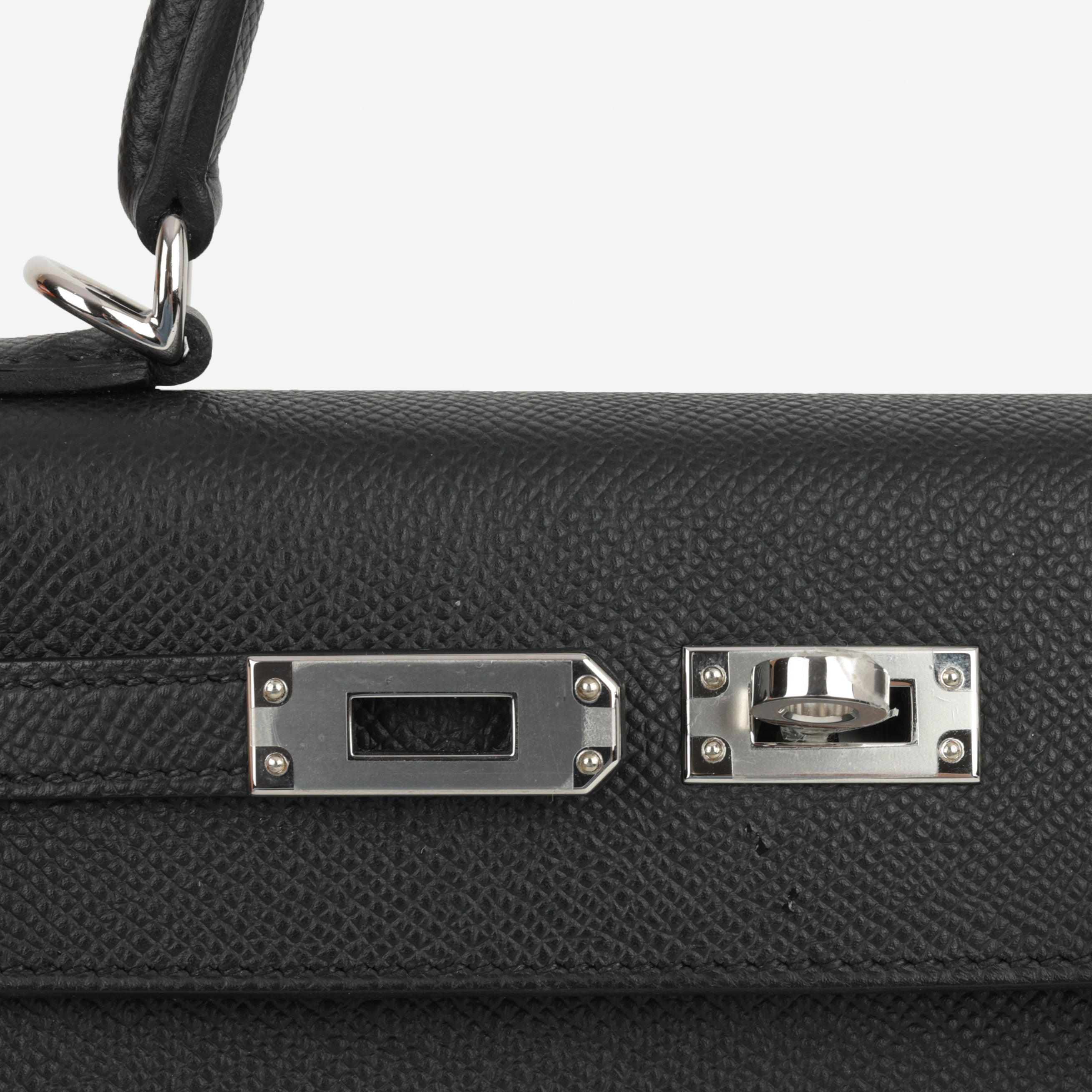 Hermès Kelly 25 - Black Epsom | Palladium Hardware