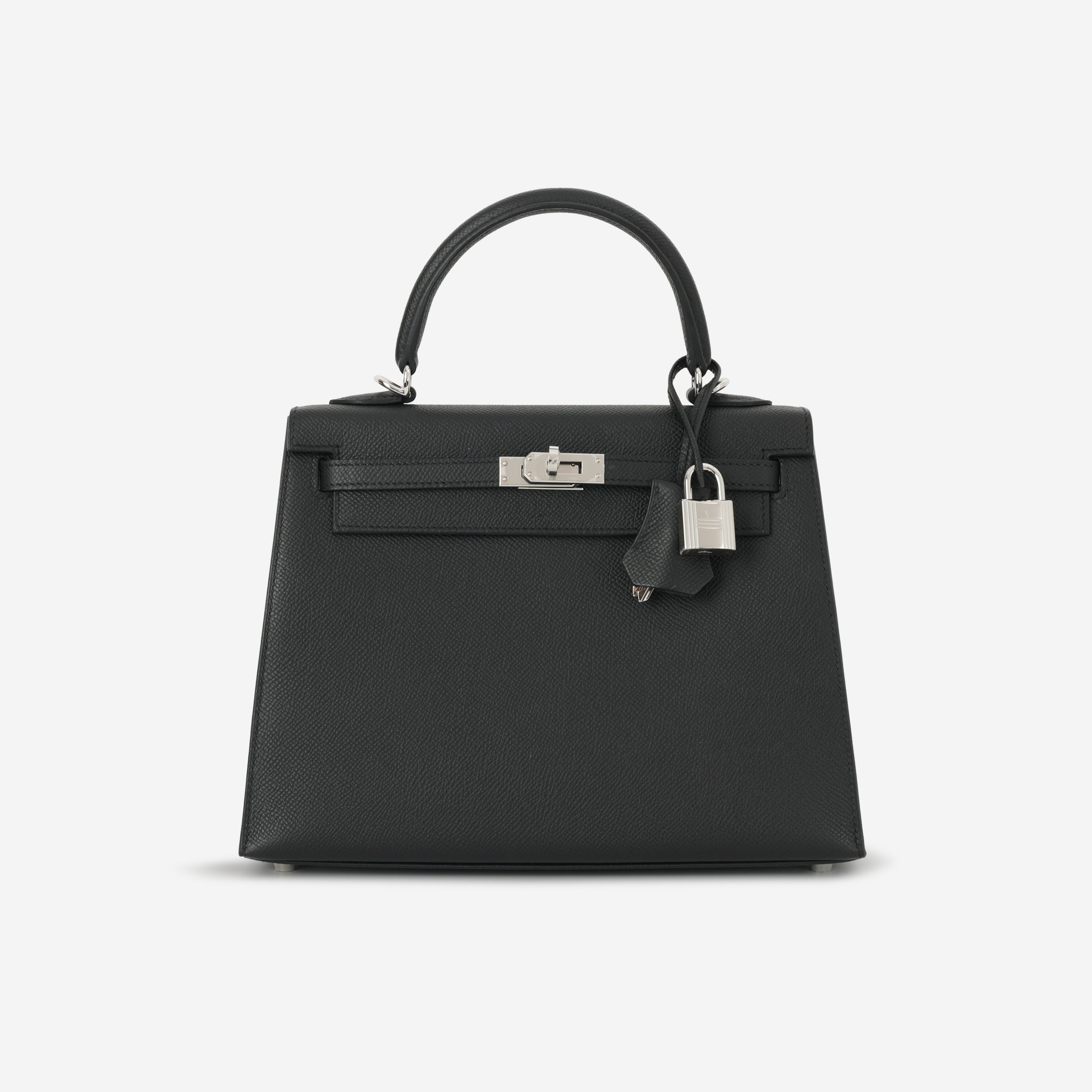 Hermès Kelly 25 - Black Epsom | Palladium Hardware