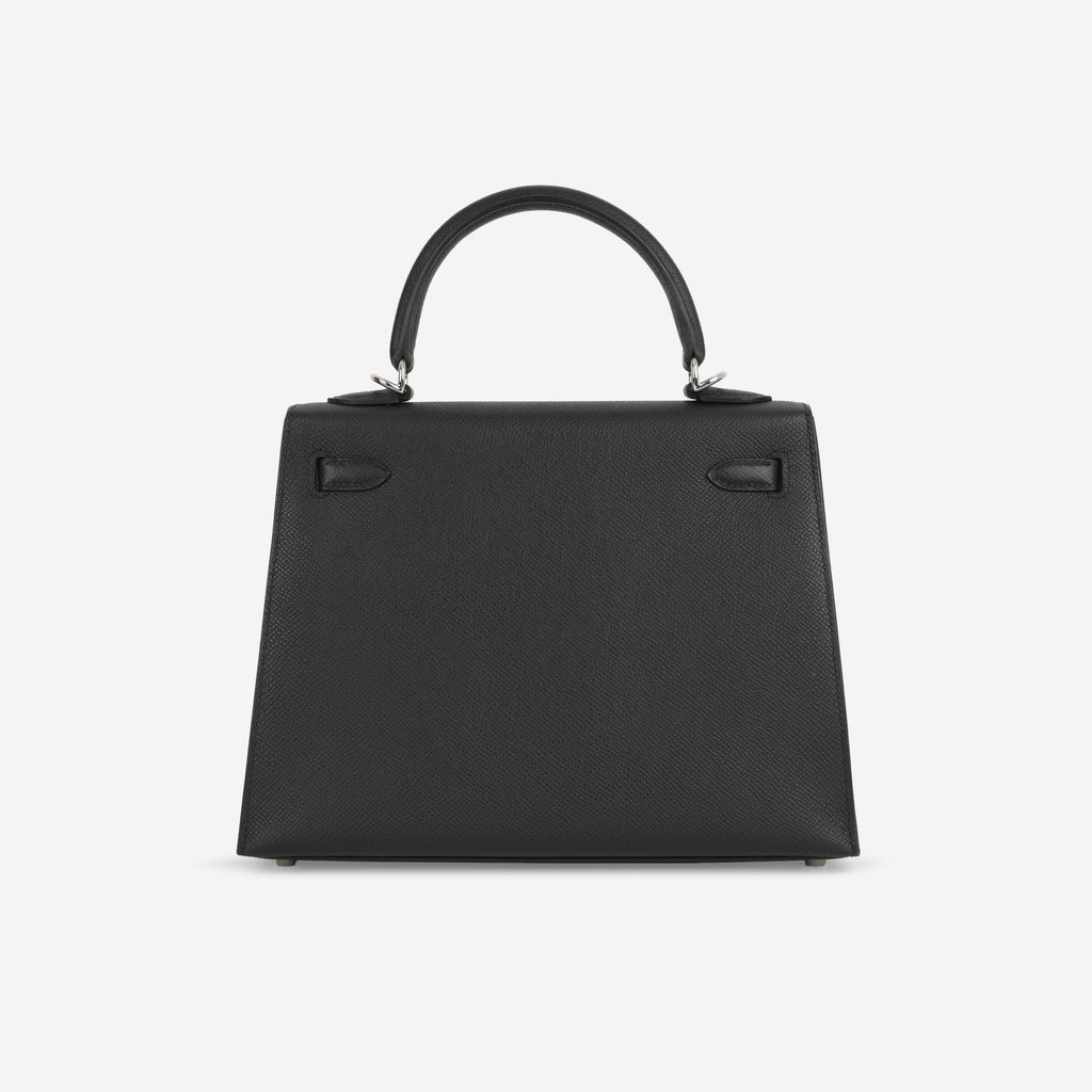 Hermès Kelly 25 - Black Epsom | Palladium Hardware