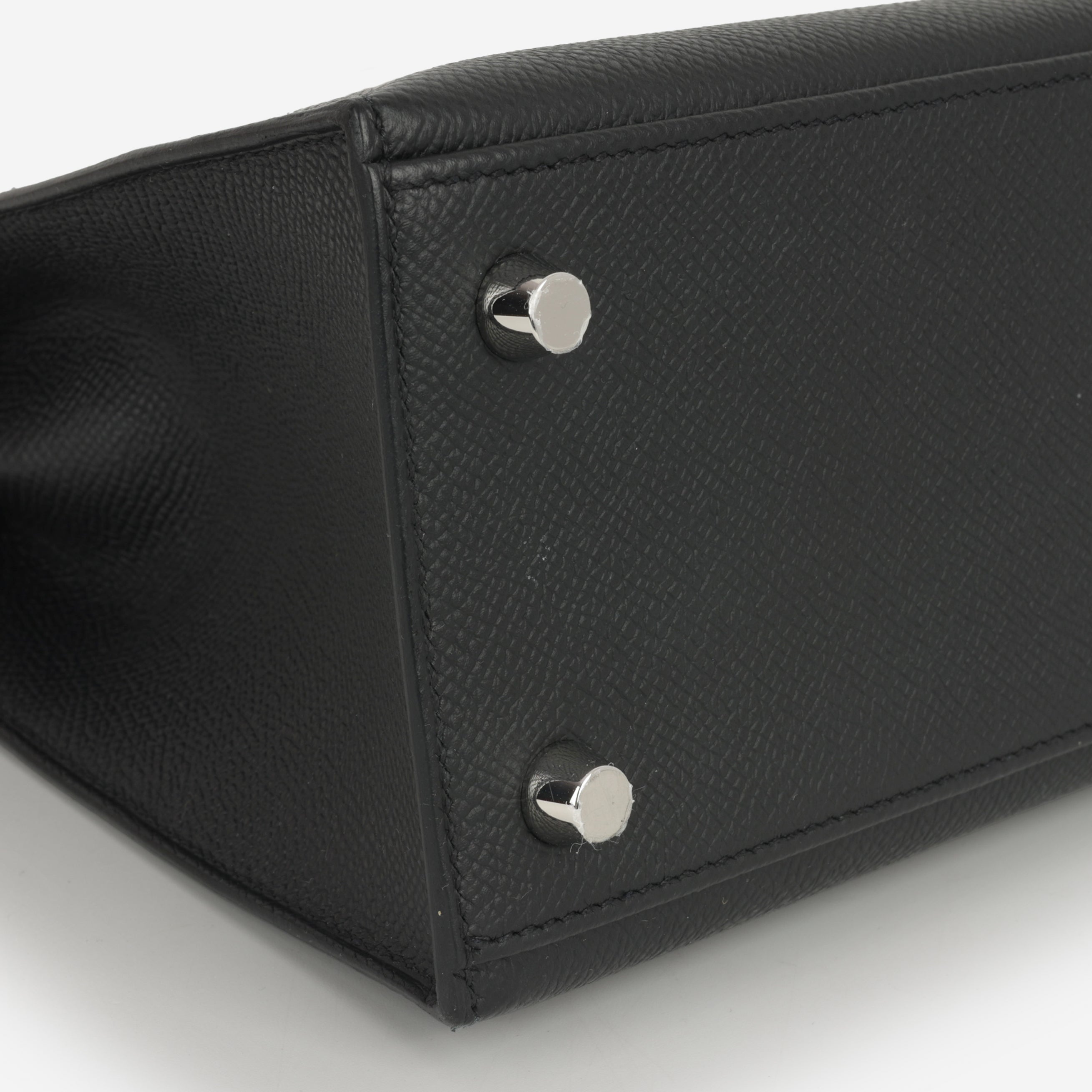 Hermès Kelly 25 - Black Epsom | Palladium Hardware