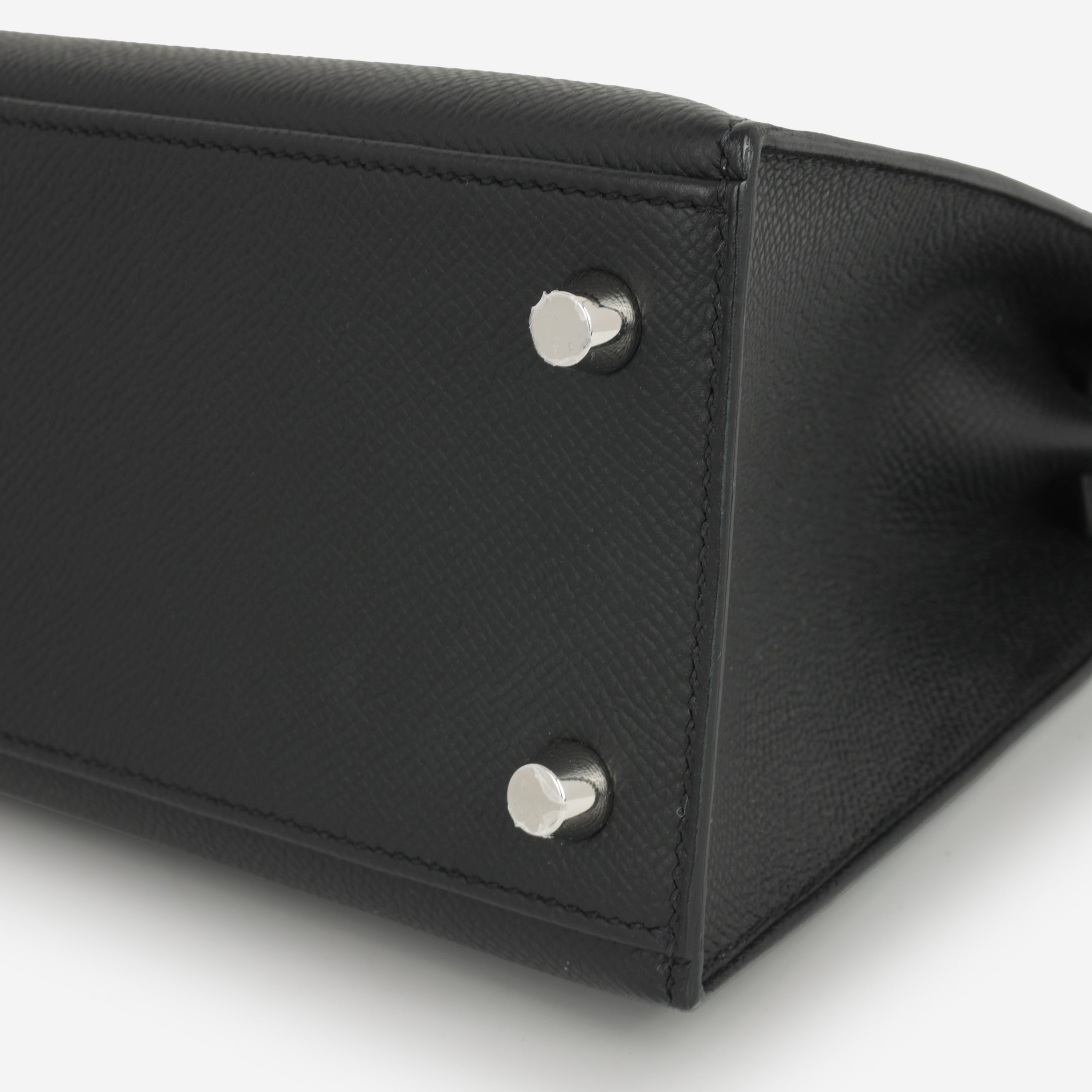 Hermès Kelly 25 - Black Epsom | Palladium Hardware