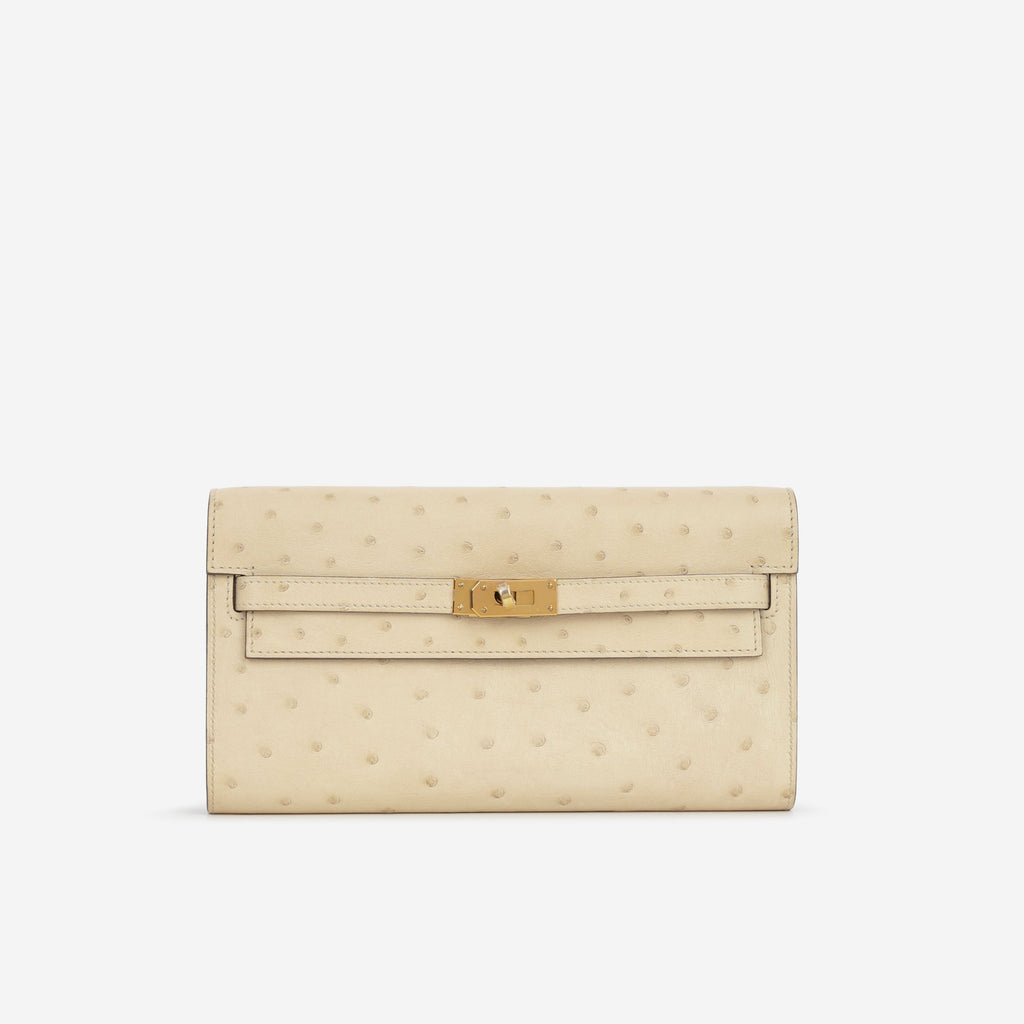 Hermès Kelly To Go - Parchemin Ostrich | Gold Hardware