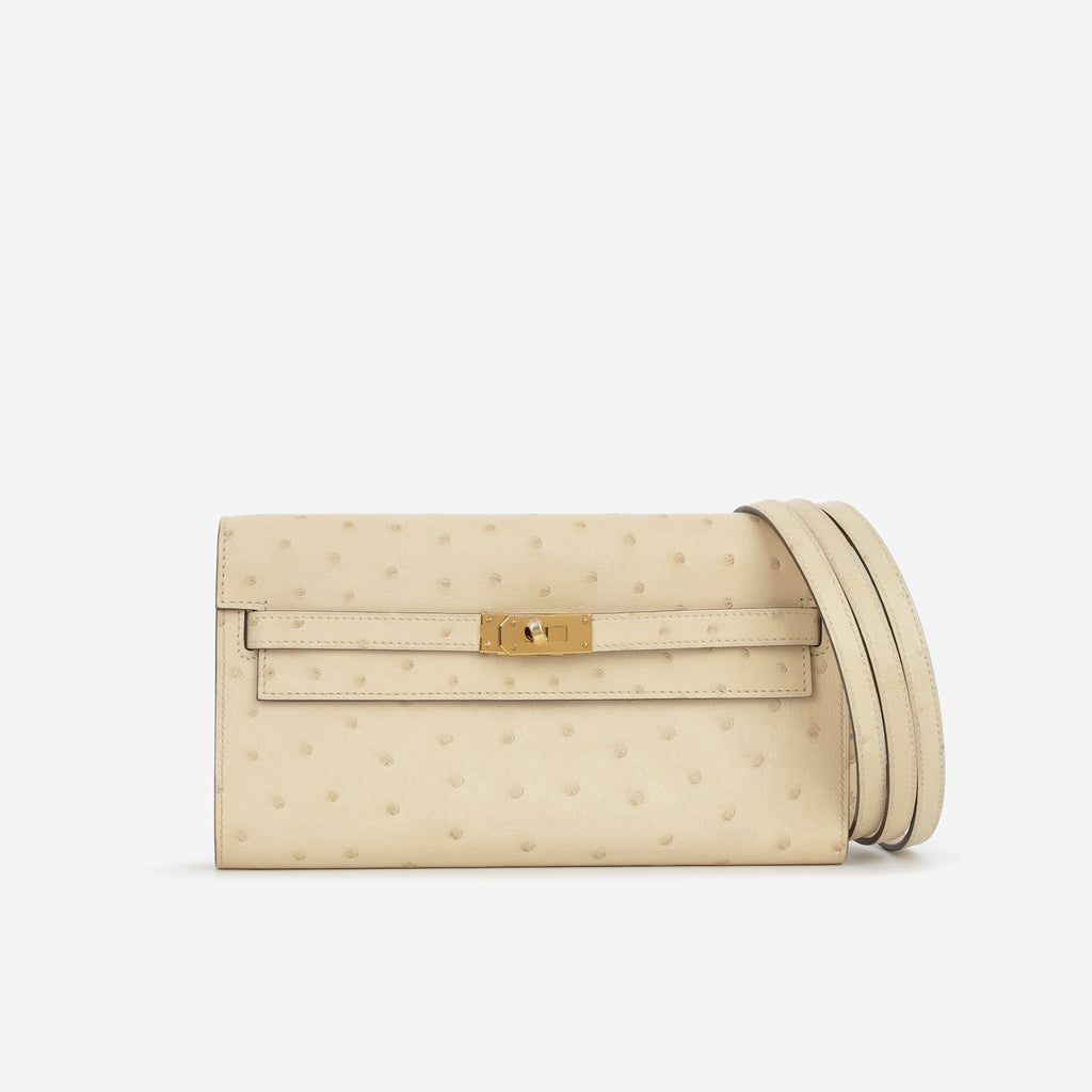 Hermès Kelly To Go - Parchemin Ostrich | Gold Hardware