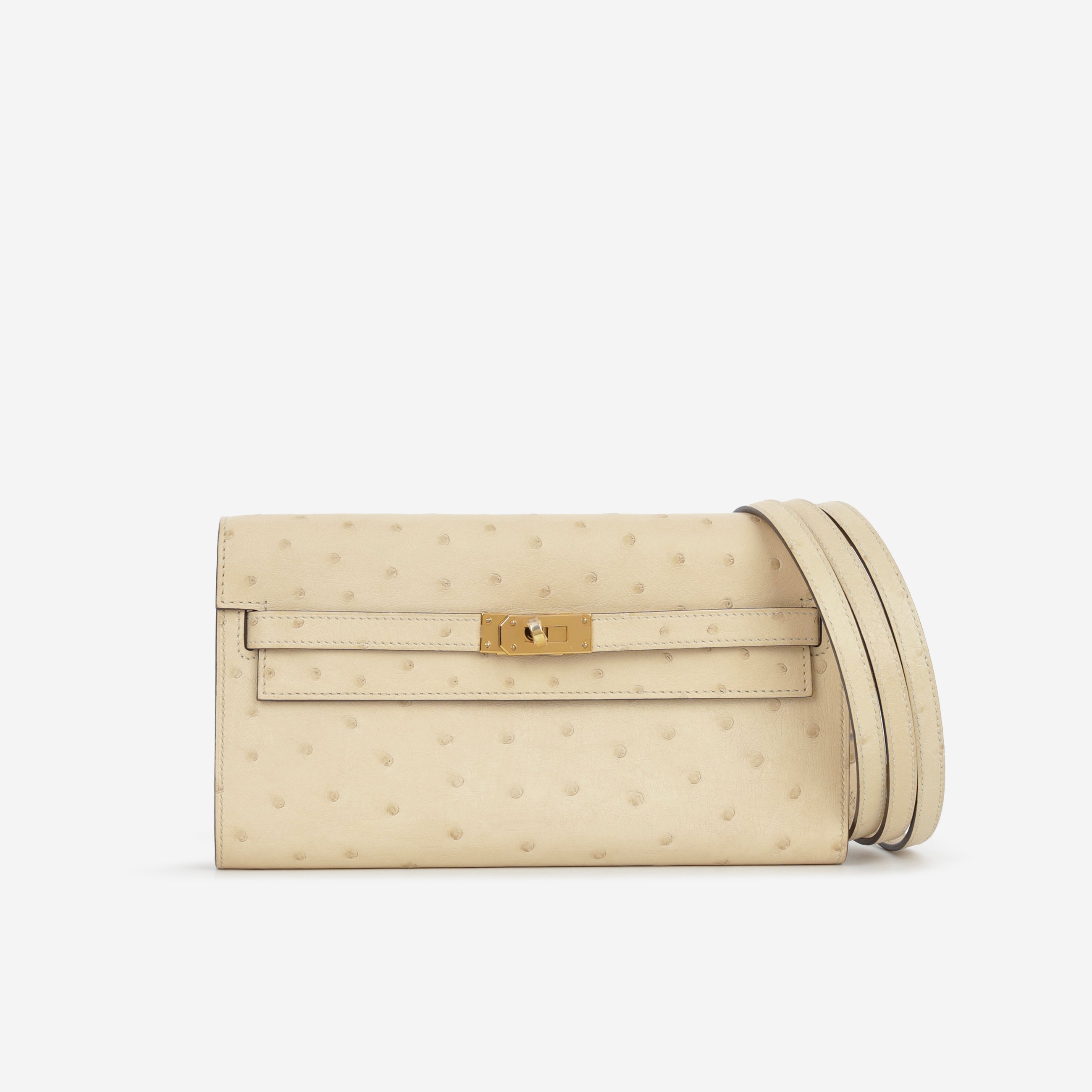 Hermès Kelly To Go - Parchemin Ostrich | Gold Hardware