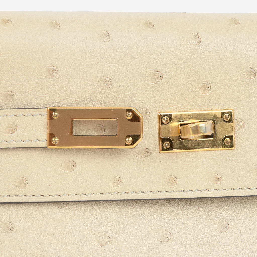 Hermès Kelly To Go - Parchemin Ostrich | Gold Hardware