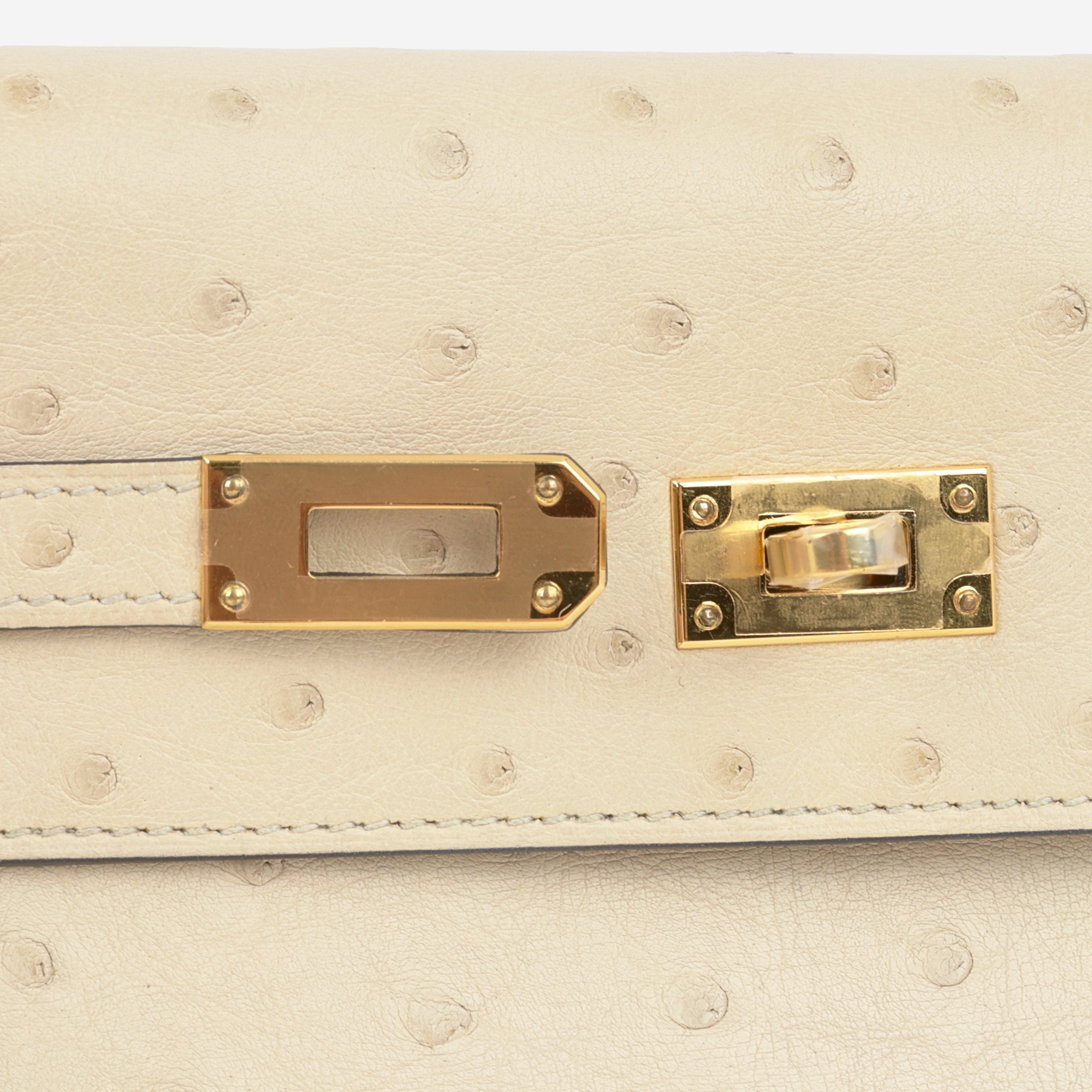 Hermès Kelly To Go - Parchemin Ostrich | Gold Hardware