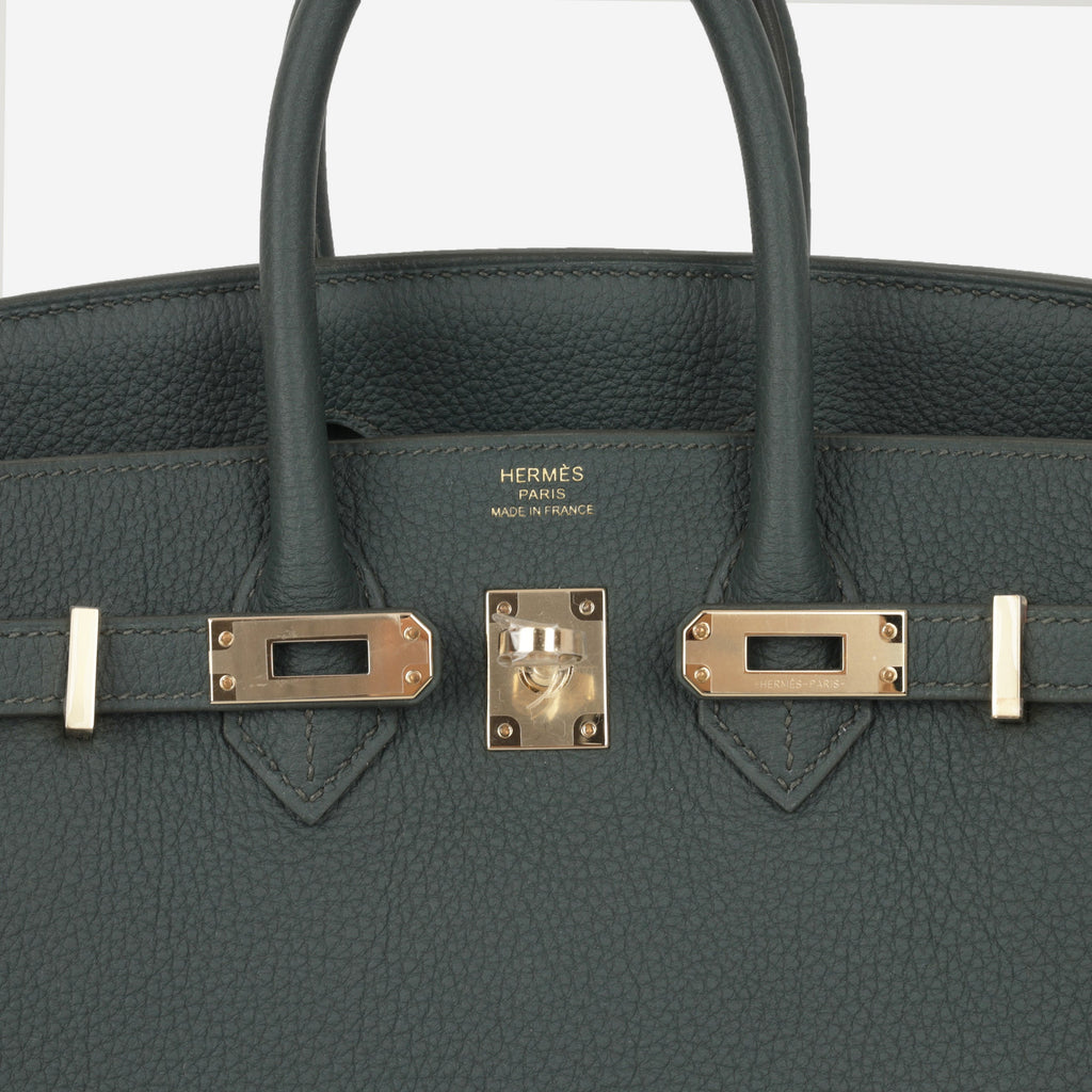 Hermès Birkin 25 - Vert Mangrove Togo | Permabrass Hardware
