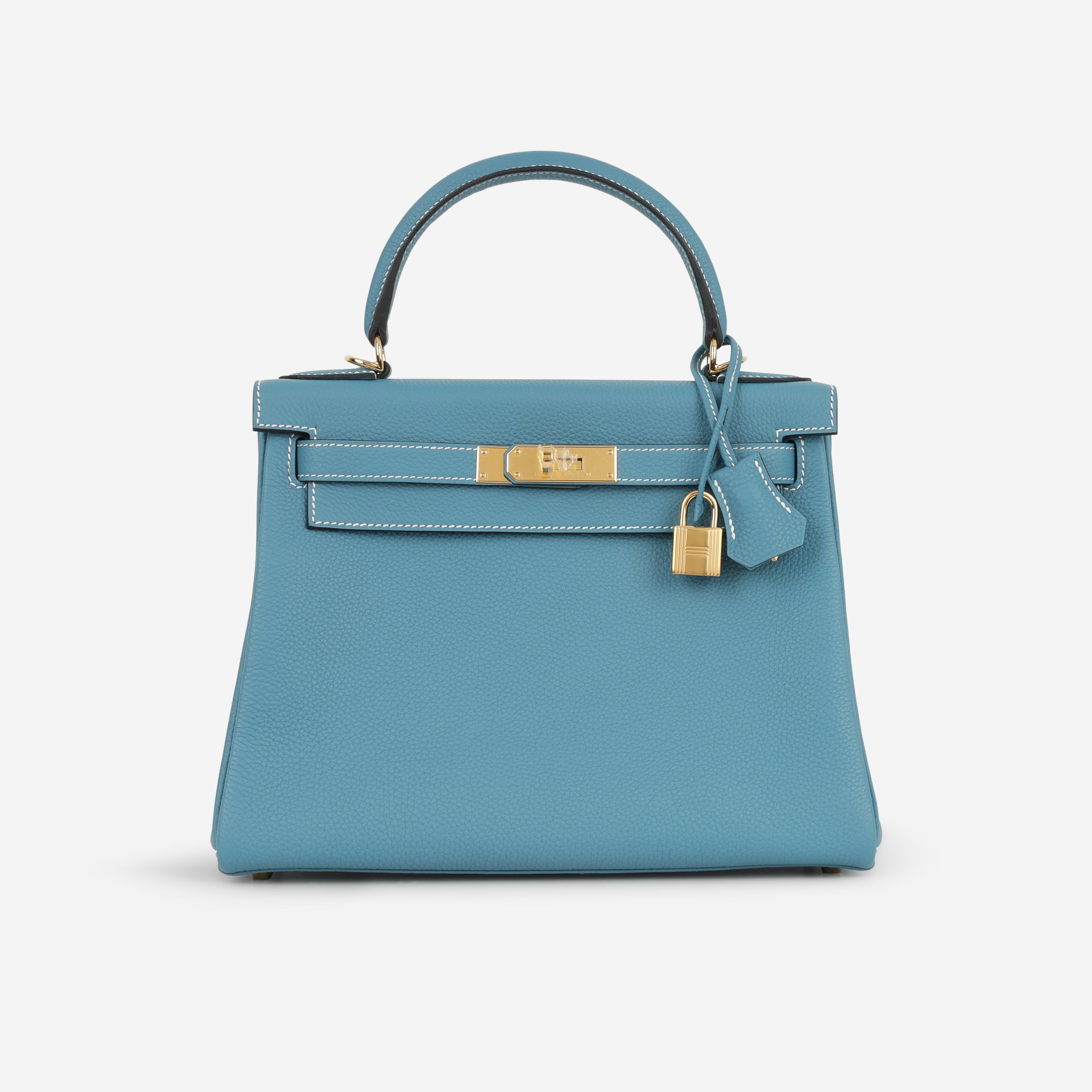 Hermès Kelly 28 - Bleu Jean Togo | Gold Hardware