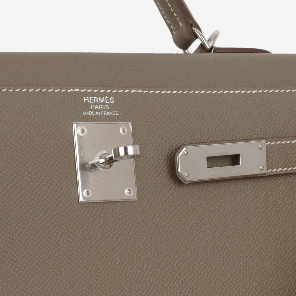 Hermès Kelly 32 - Etoupe Epsom | Palladium Hardware