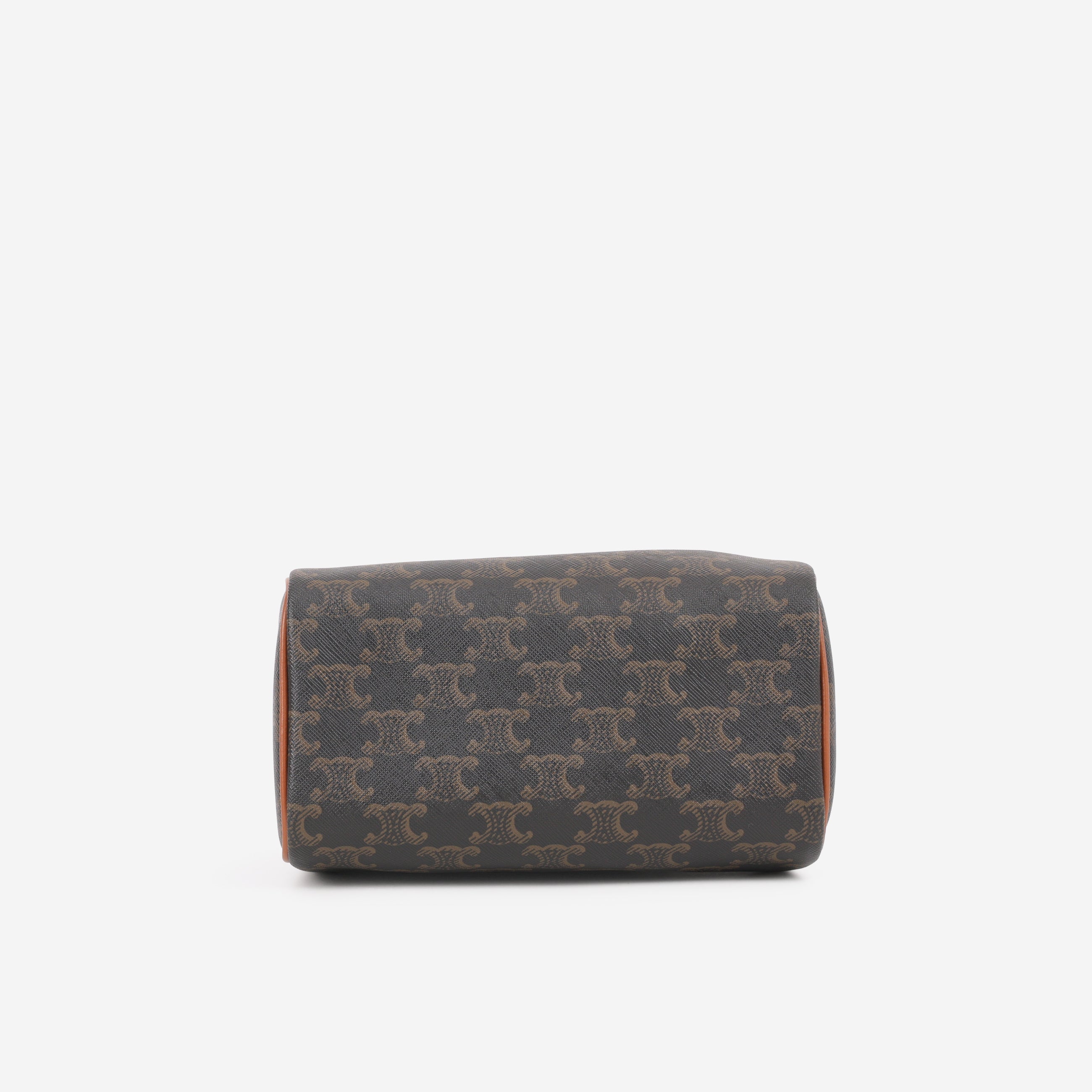 Celine Small Boston Bag - Triomphe Canvas | Gold Hardware