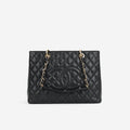 Chanel GST - Black Caviar | Gold Hardware