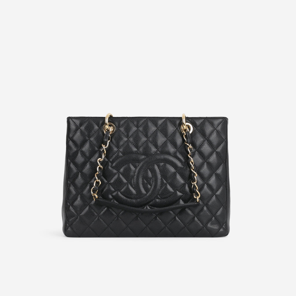 Chanel GST - Black Caviar | Gold Hardware